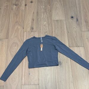 Skims New Vintage Cropped Long Sleeve T-Shirt